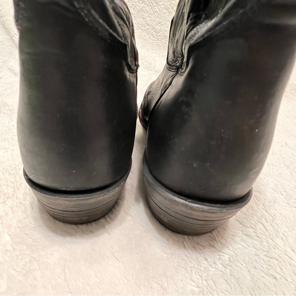 TONY LAMA Black Embroidered Cow Boy Cowboy Boots 10D 10 main image 11